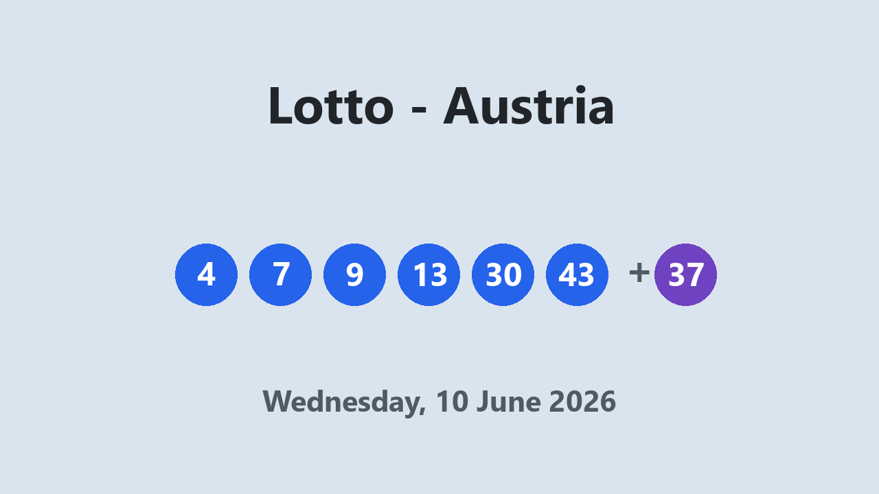 Lotto results 10 June 2026