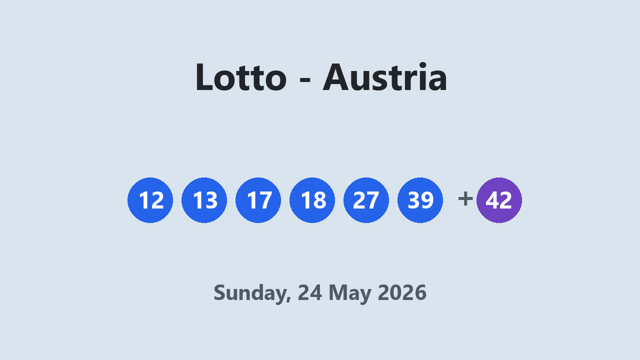 Lotto results 24 May 2026