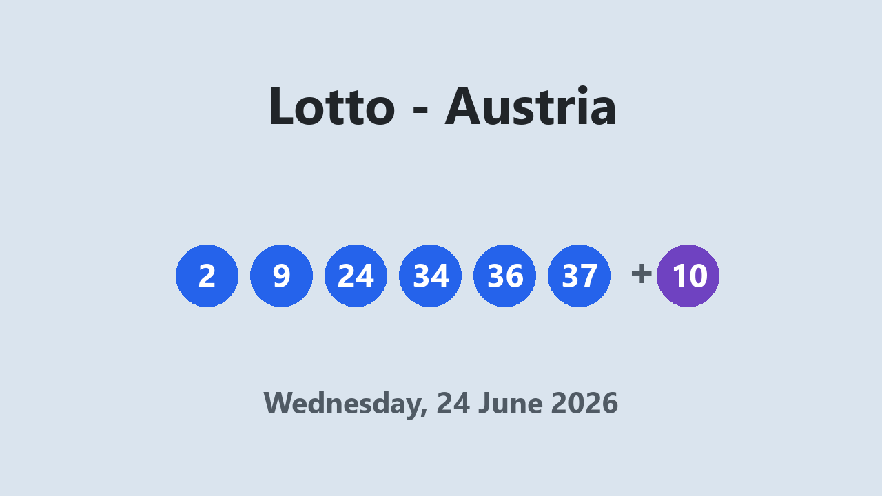 Lotto results 24 June 2026