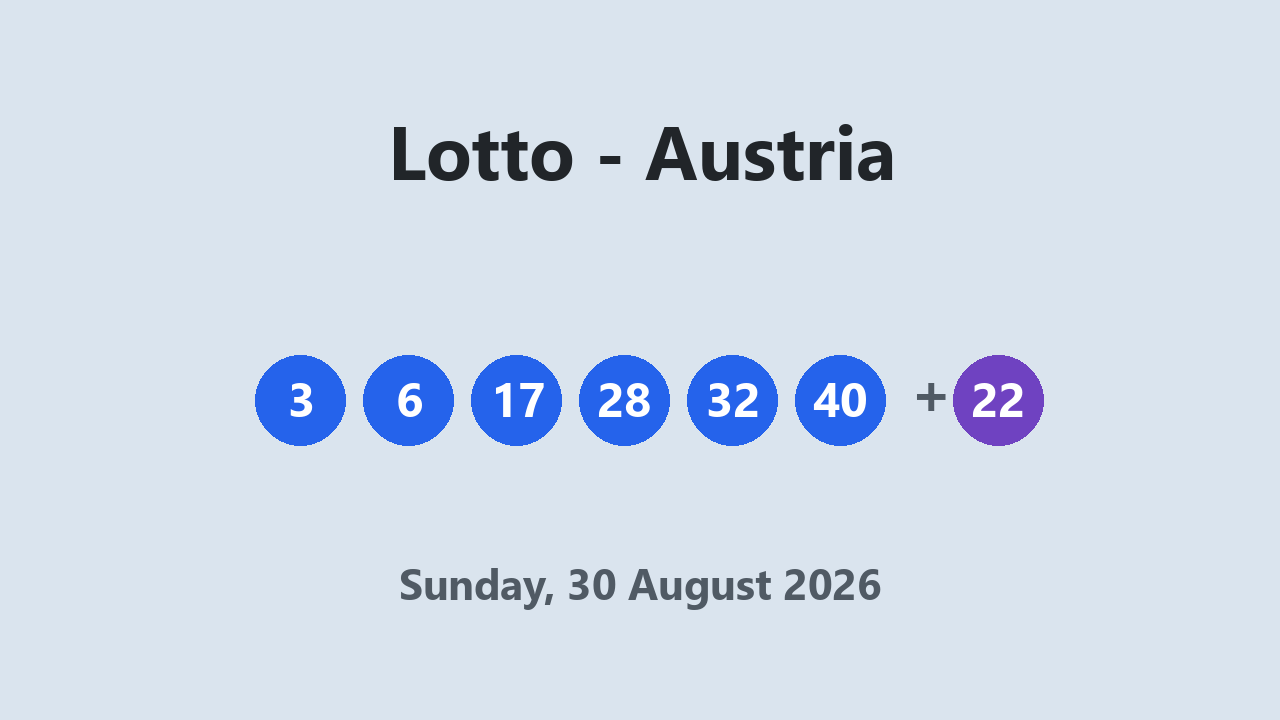 Lotto results 30 August 2026