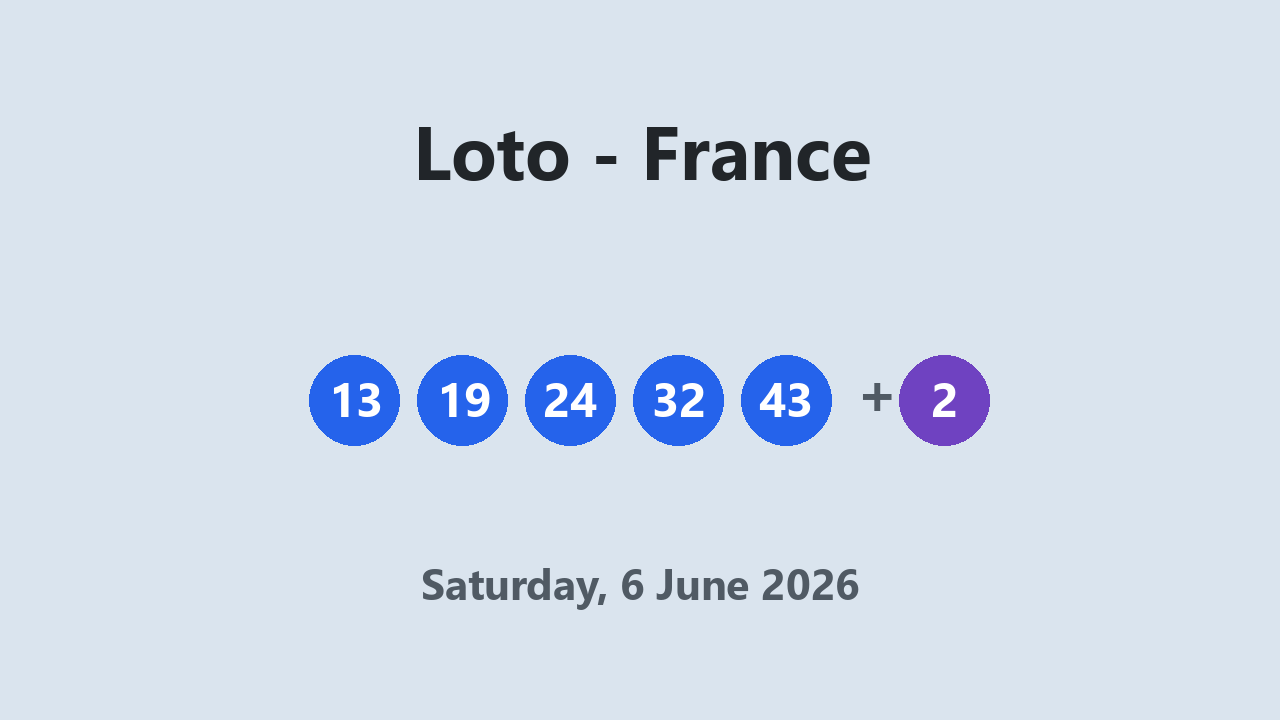 Loto results 6 June 2026