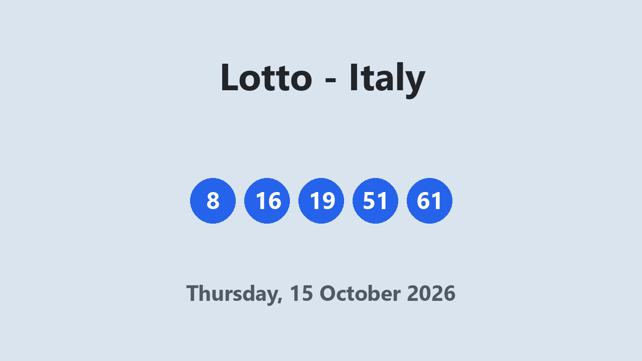 Lotto results 15 October 2026