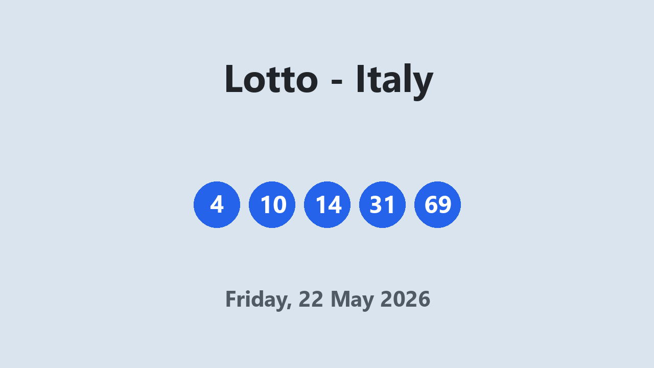 Lotto results 22 May 2026
