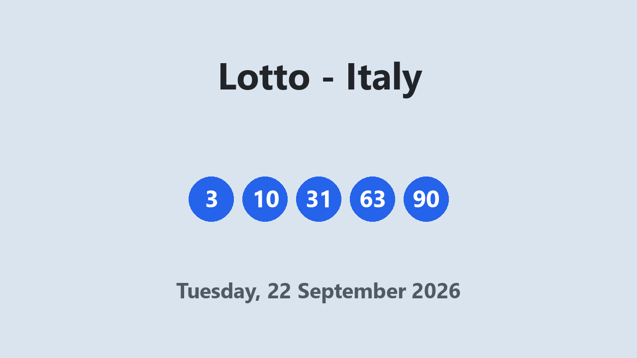 Lotto results 22 September 2026