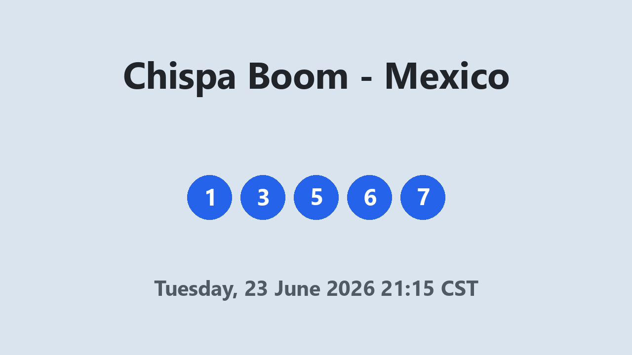 Chispa Boom results 23 June 2026 21:15 CST
