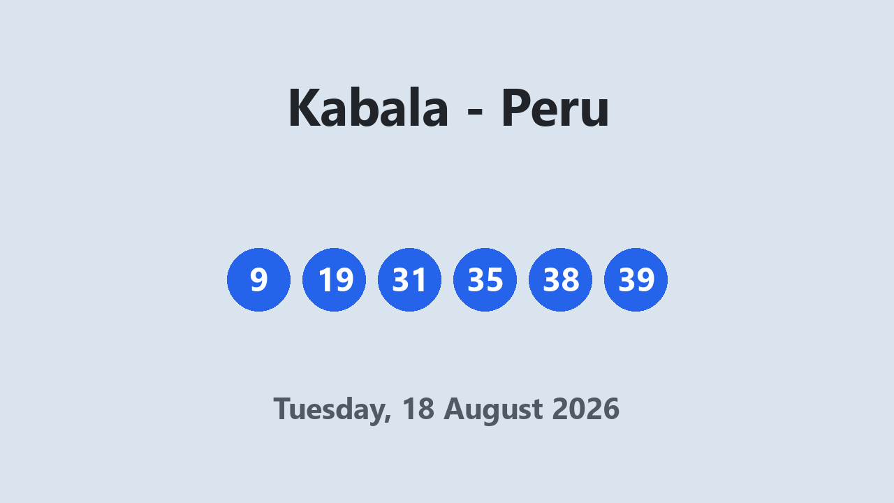 Kabala results 18 August 2026