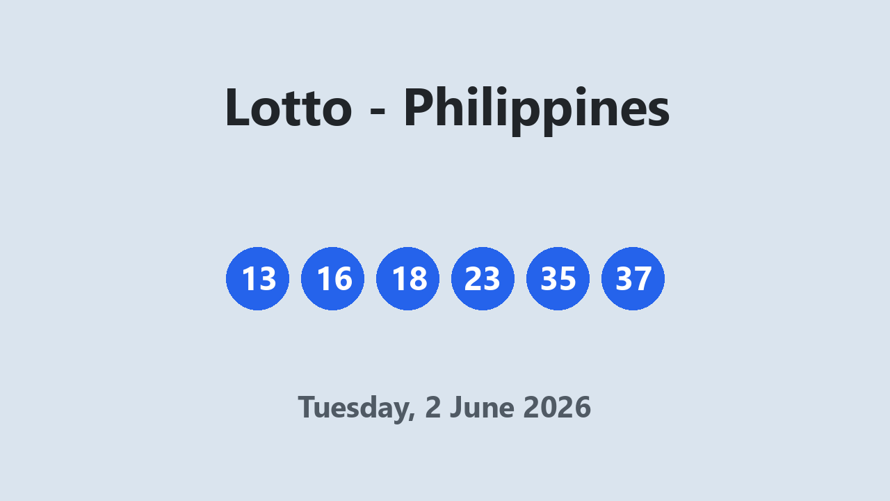 Lotto results 2 June 2026