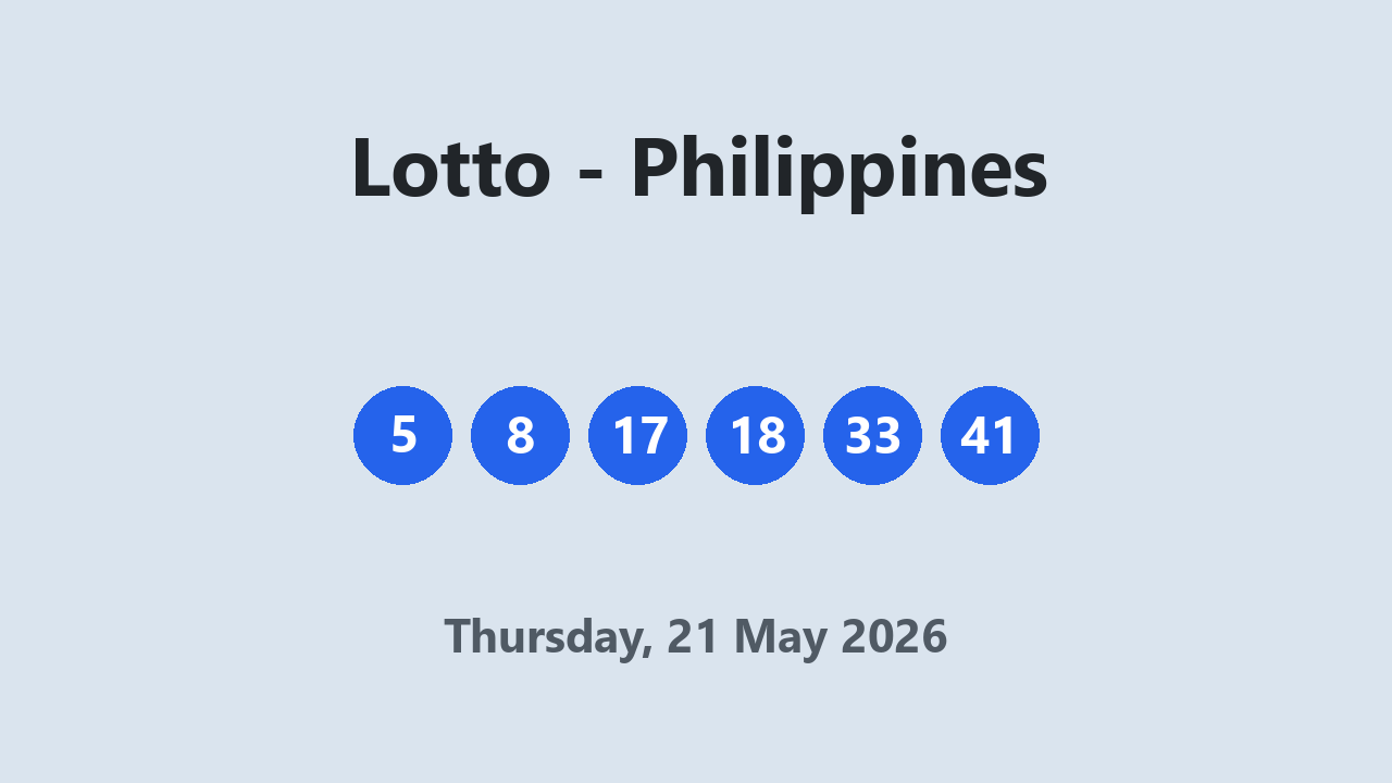 Lotto results 21 May 2026