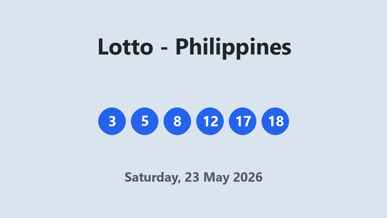 Lotto results 23 May 2026
