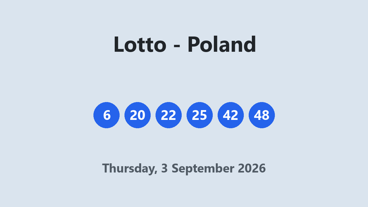 Lotto results 3 September 2026