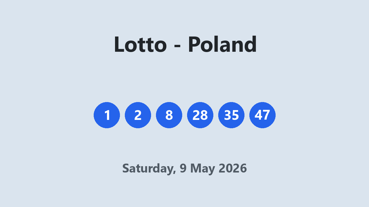 Lotto results 9 May 2026