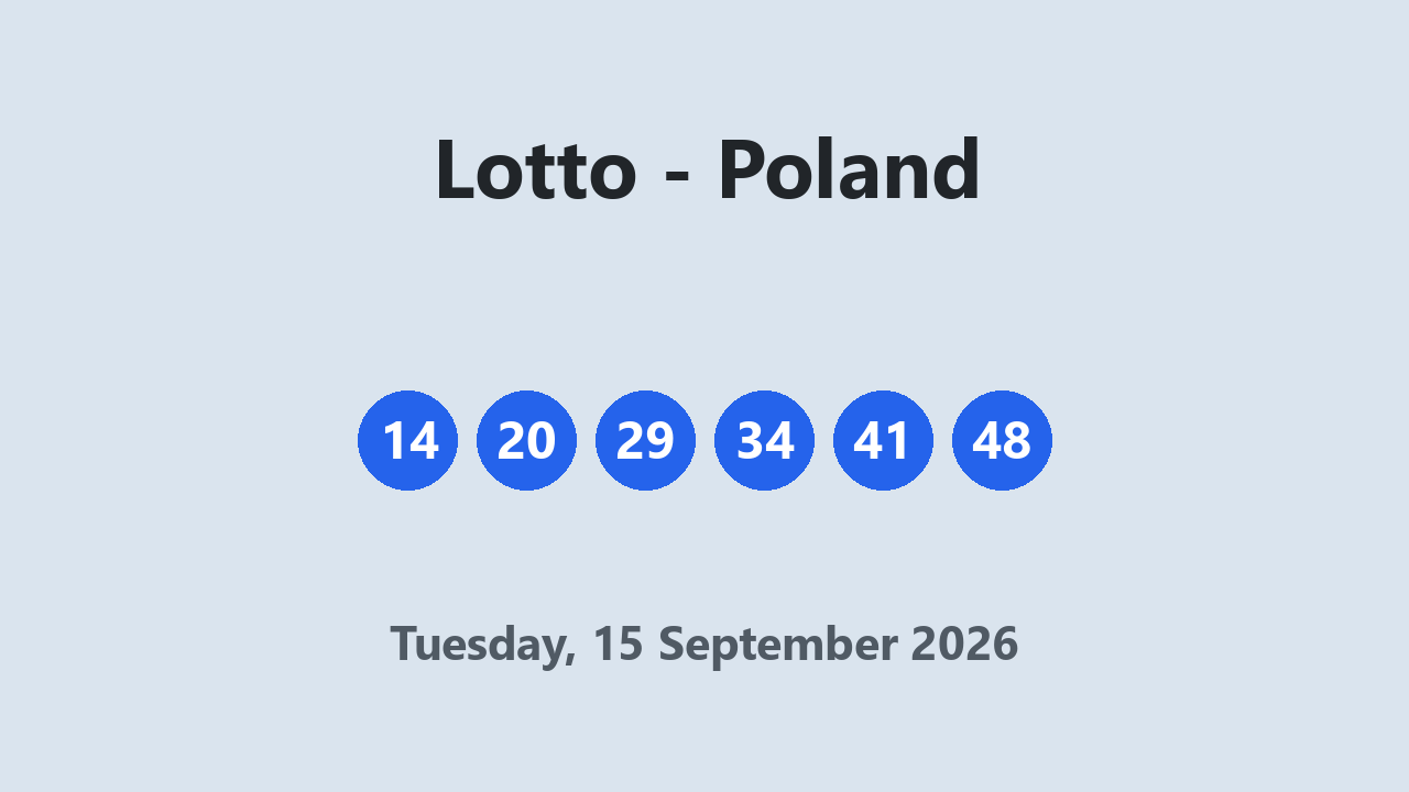 Lotto results 15 September 2026