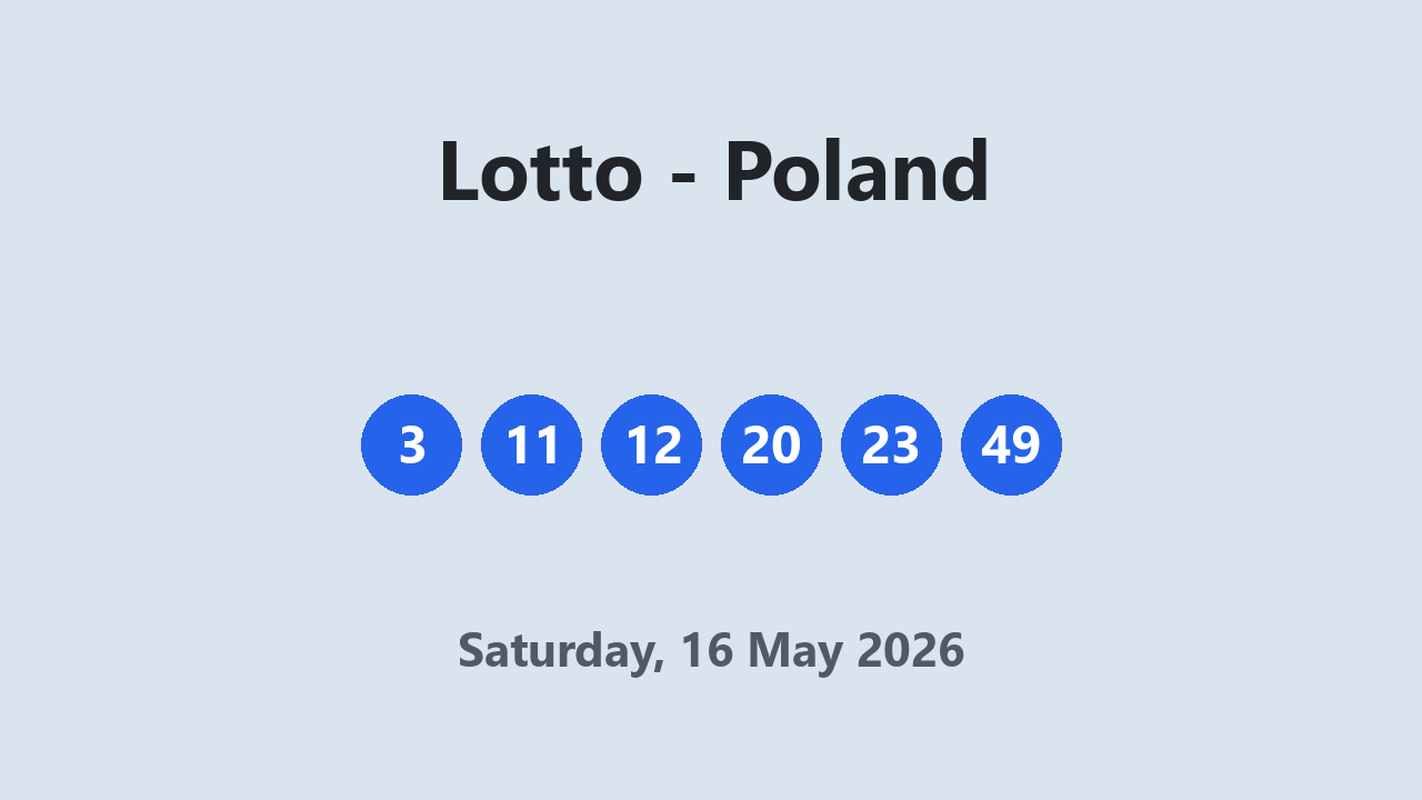 Lotto results 16 May 2026