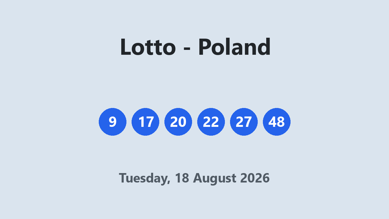 Lotto results 18 August 2026