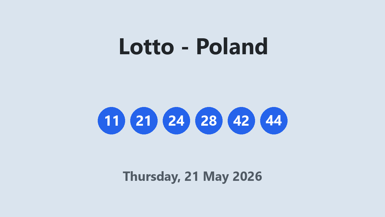 Lotto results 21 May 2026