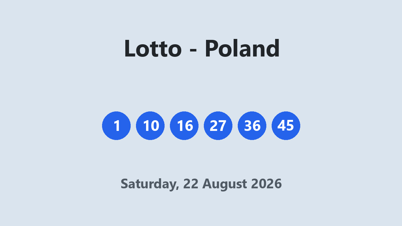 Lotto results 22 August 2026