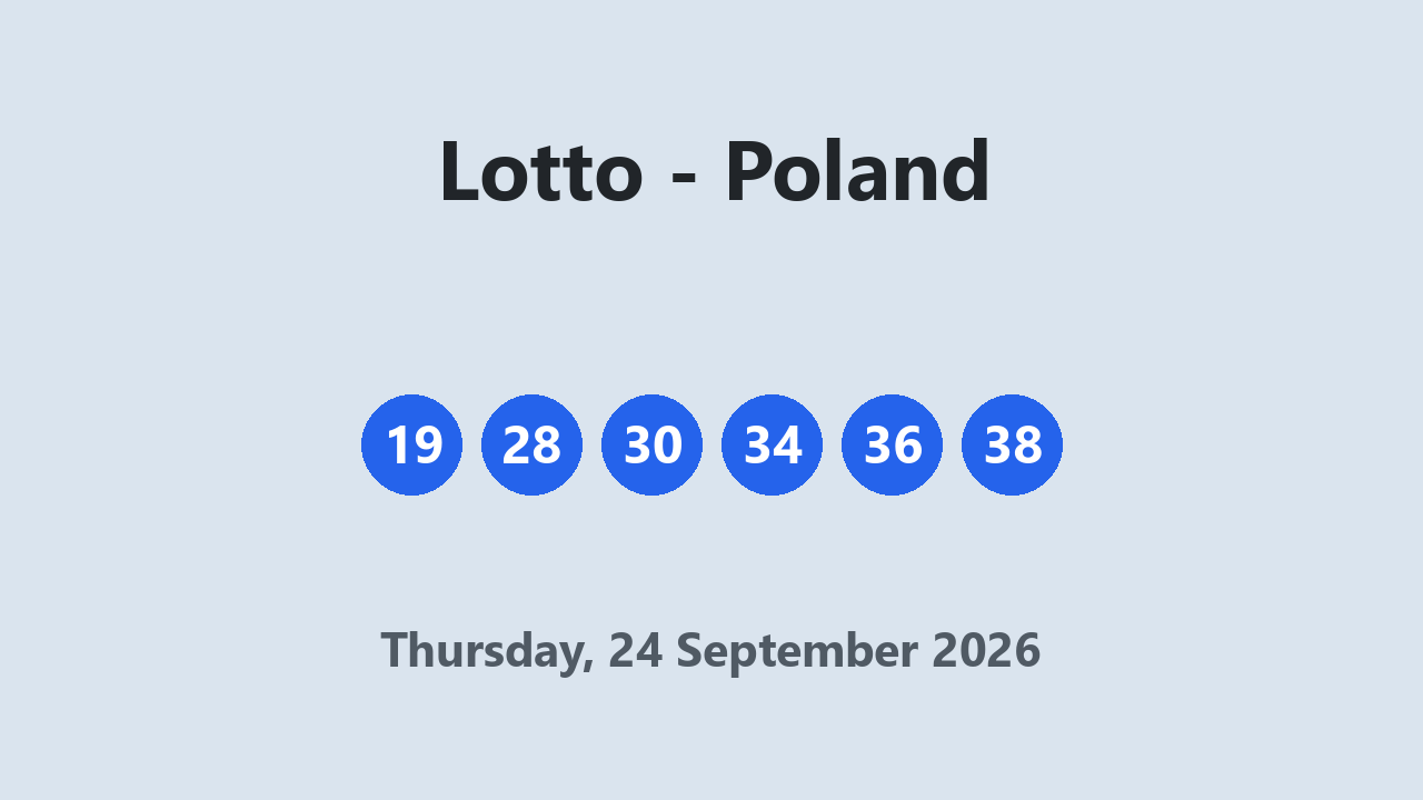 Lotto results 24 September 2026