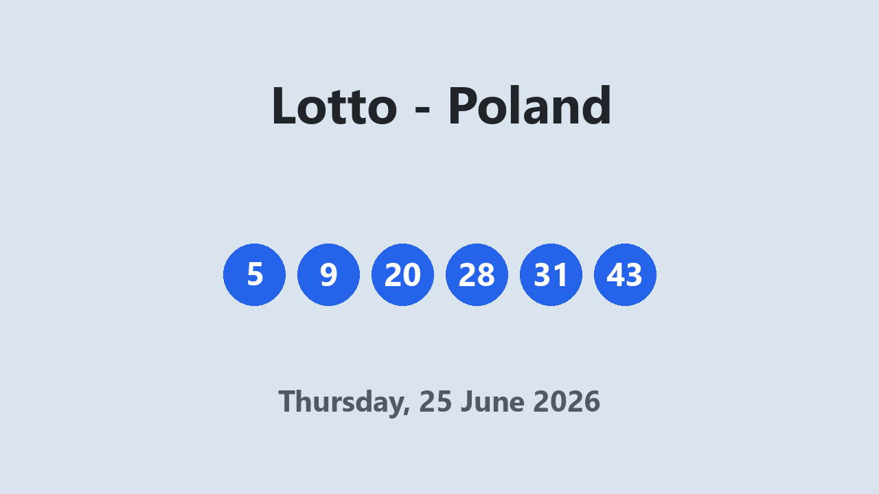 Lotto results 25 June 2026
