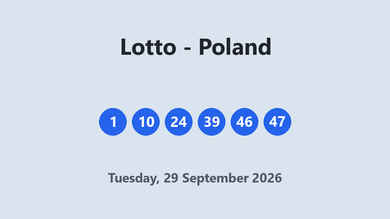 Lotto results 29 September 2026