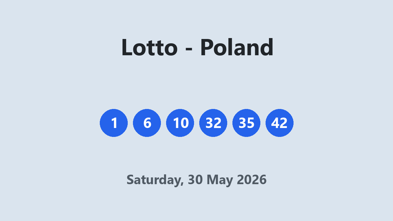 Lotto results 30 May 2026