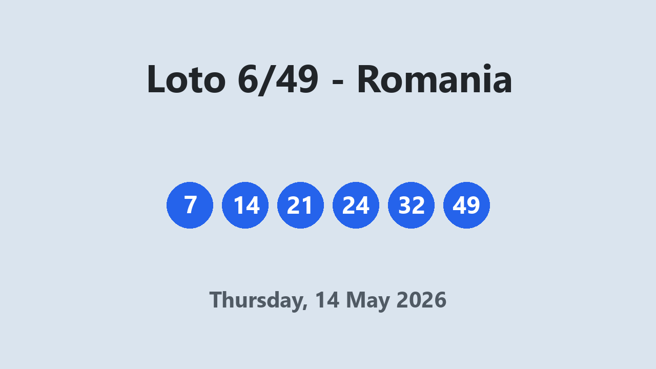 Loto 6/49 results 14 May 2026